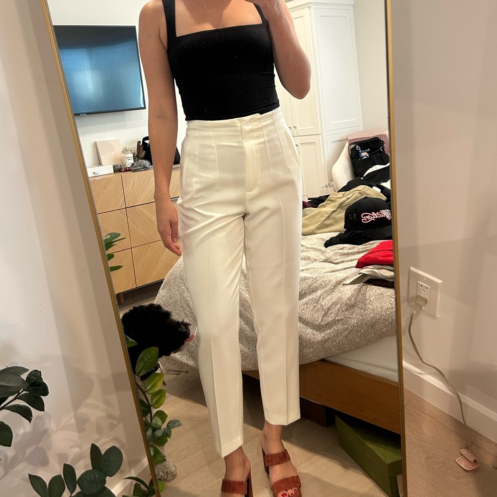 Zara White Pants